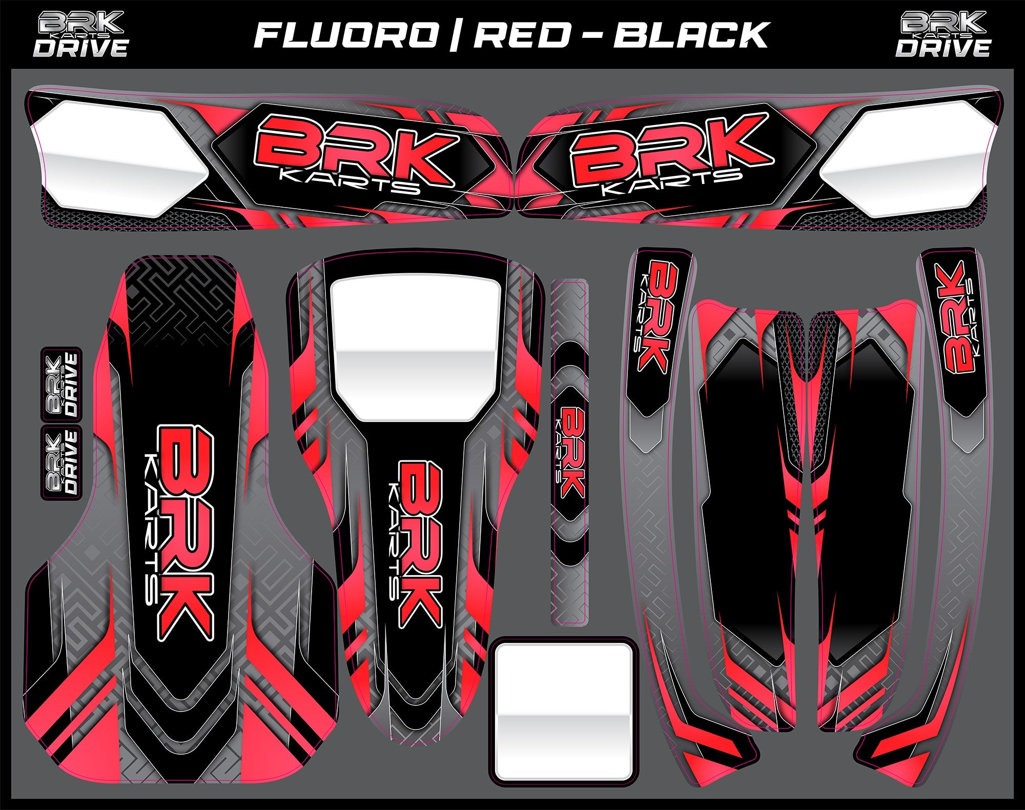 Drive Sticker Kit (Fluoro)