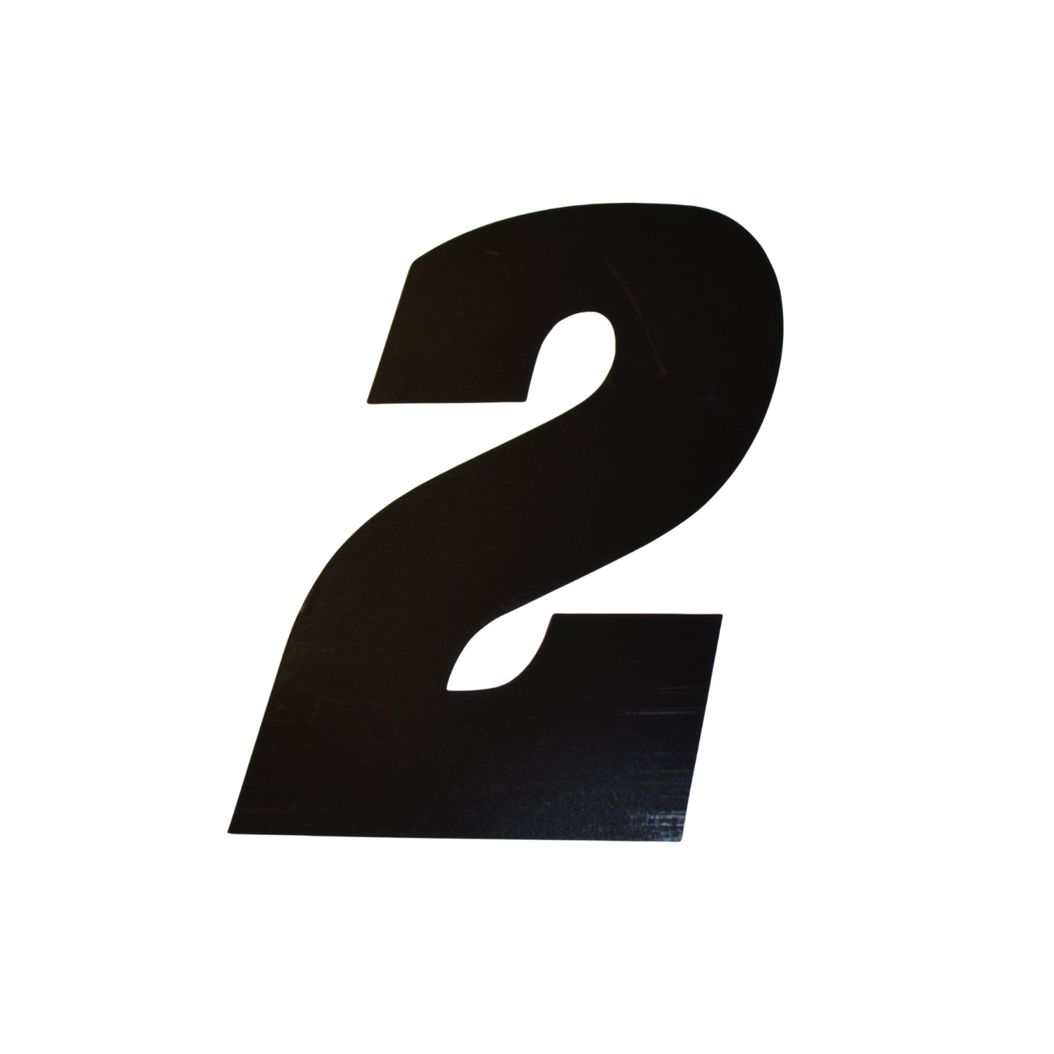 Black Number Sticker