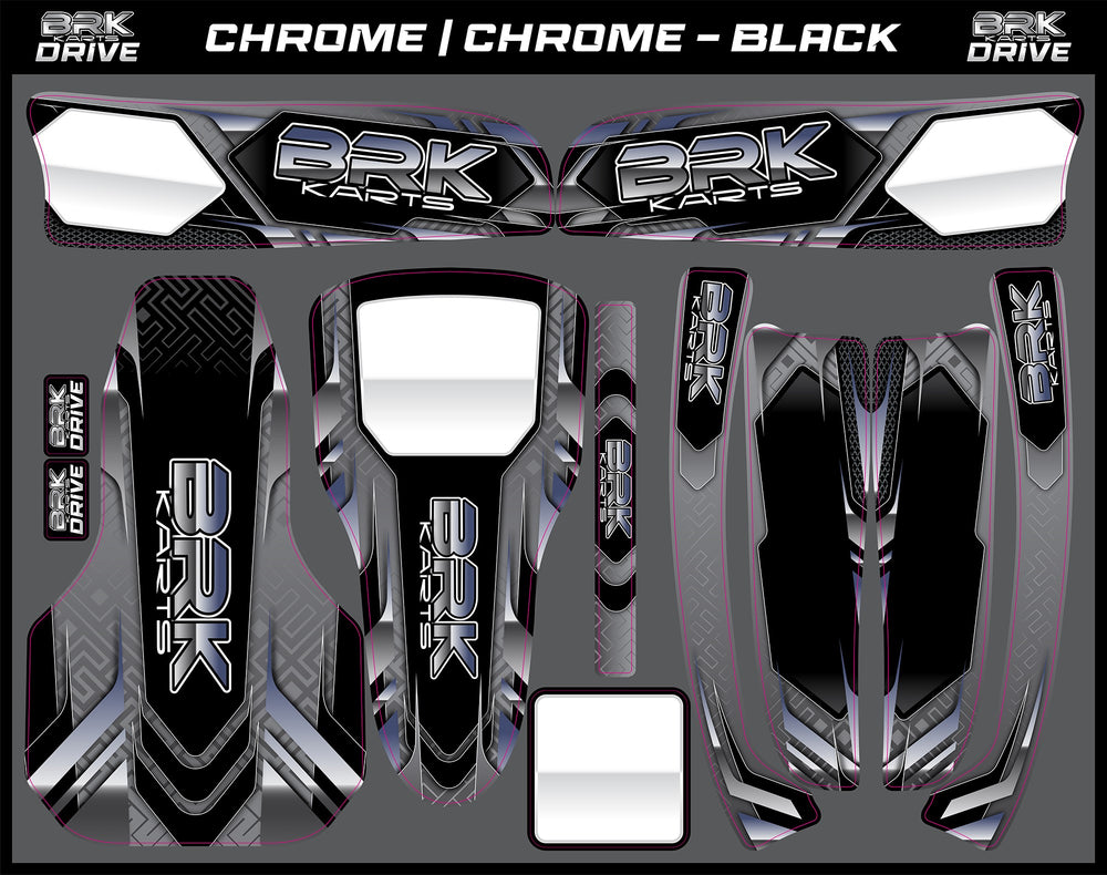 Drive Sticker Kit (Chrome)