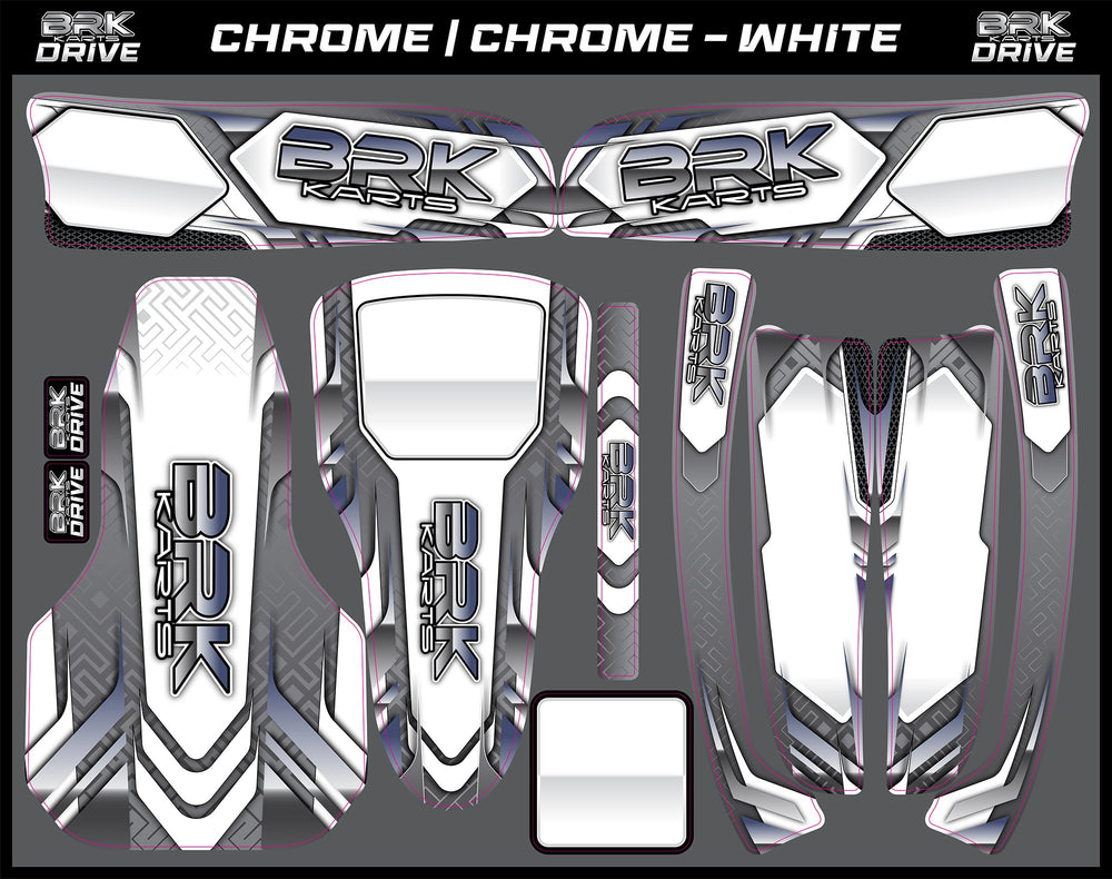 Drive Sticker Kit (Chrome)