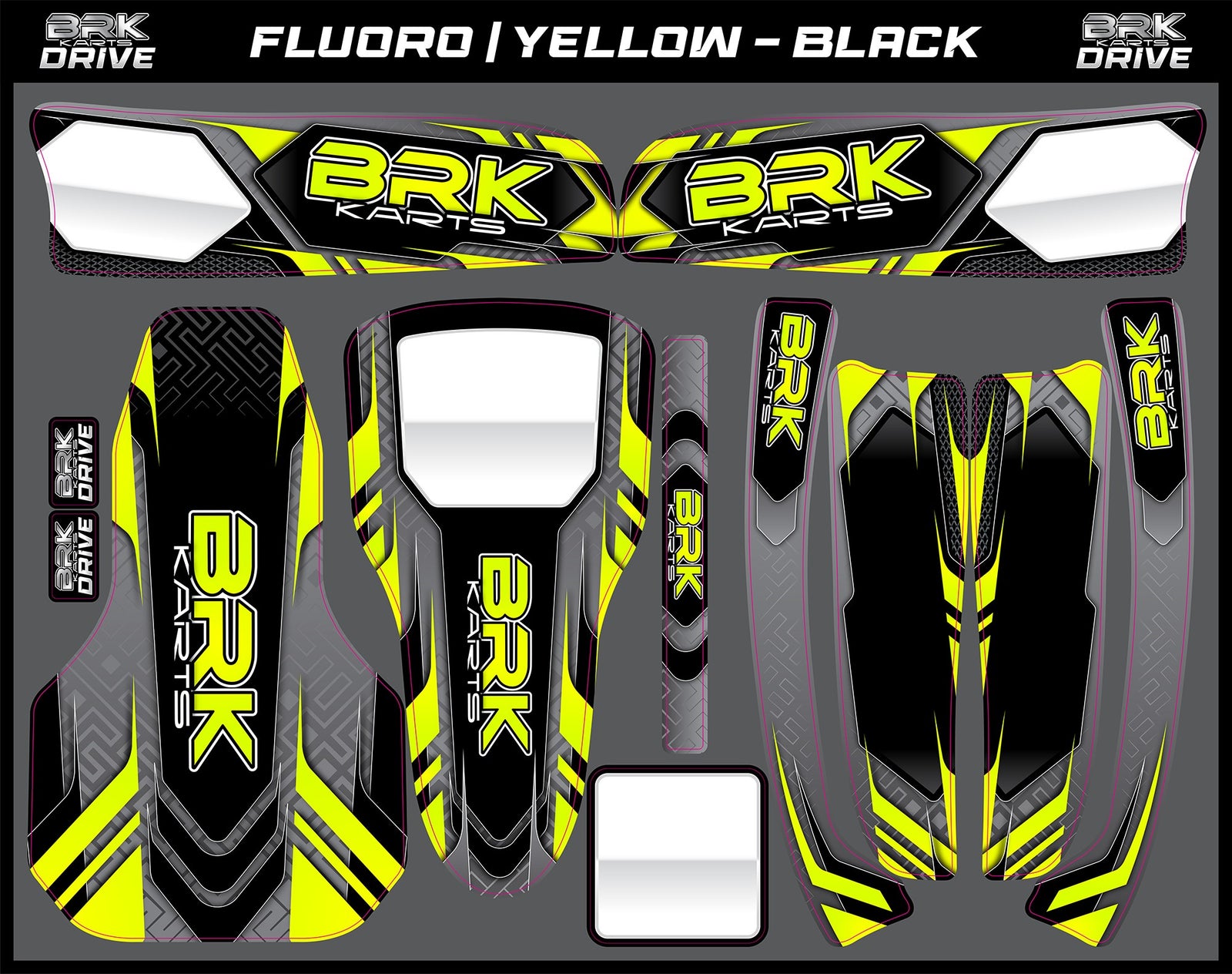 Drive Sticker Kit (Fluoro)