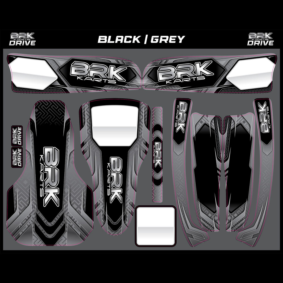 Greyback Sticker Drive Sticker Kit (Black)