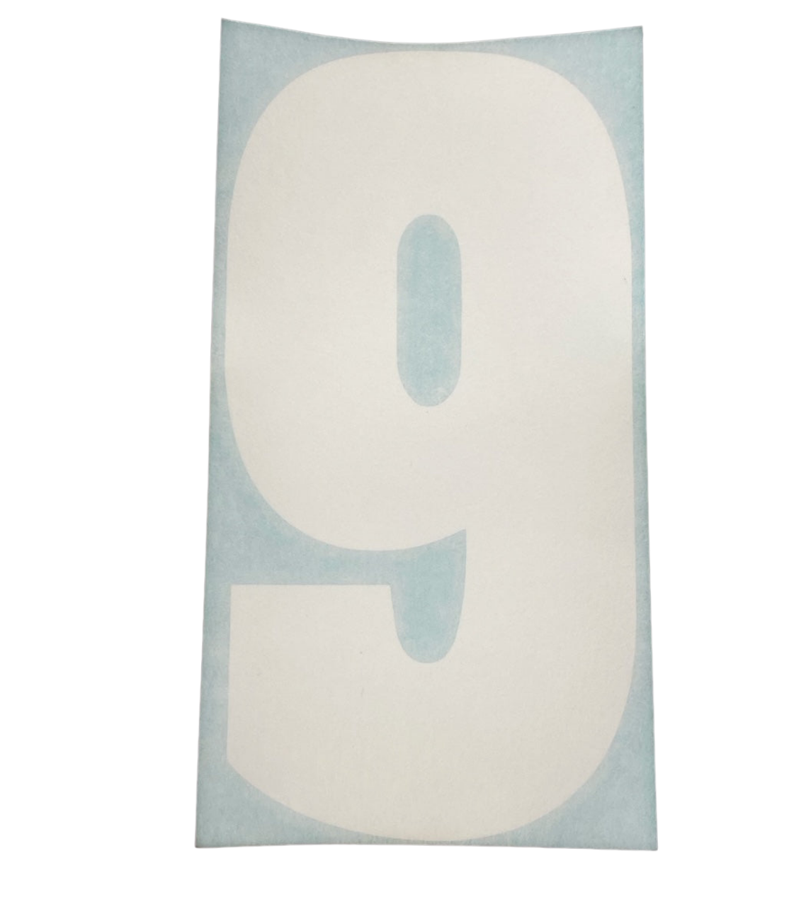 White Number Sticker